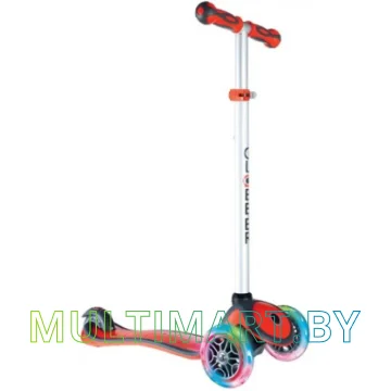 Самокат Globber Primo Plus Lights Color (красный)